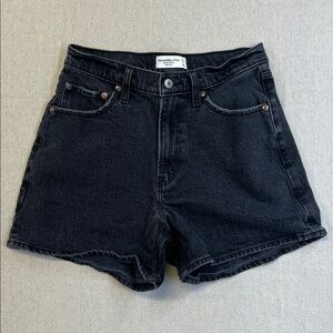 Abercrombie & Fitch Black Jean Shorts
